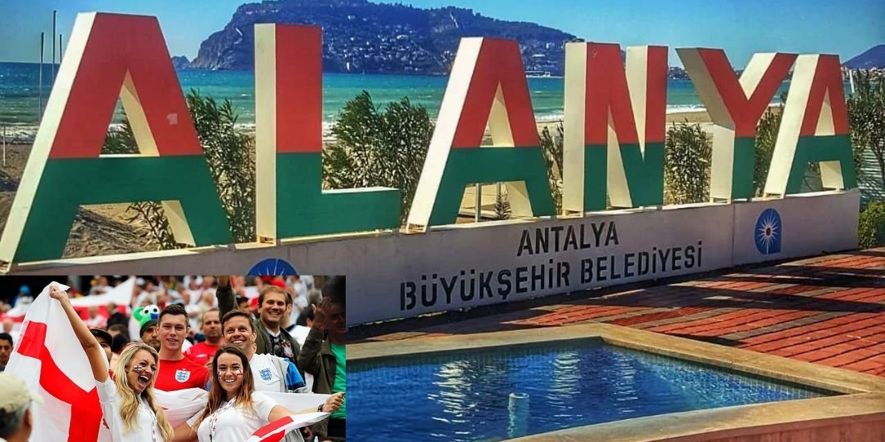 İngilizler adeta yağmur olup Alanya ya yağdı