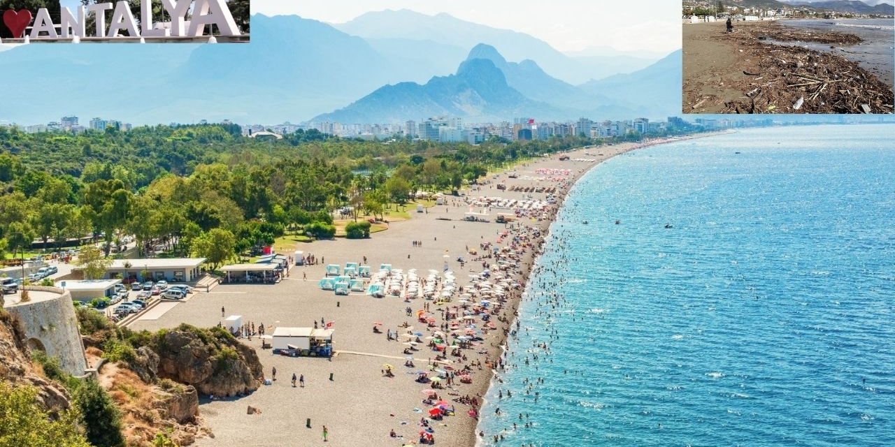 Dünyaca ünlü Antalya sahili İşte bu yakışmadı