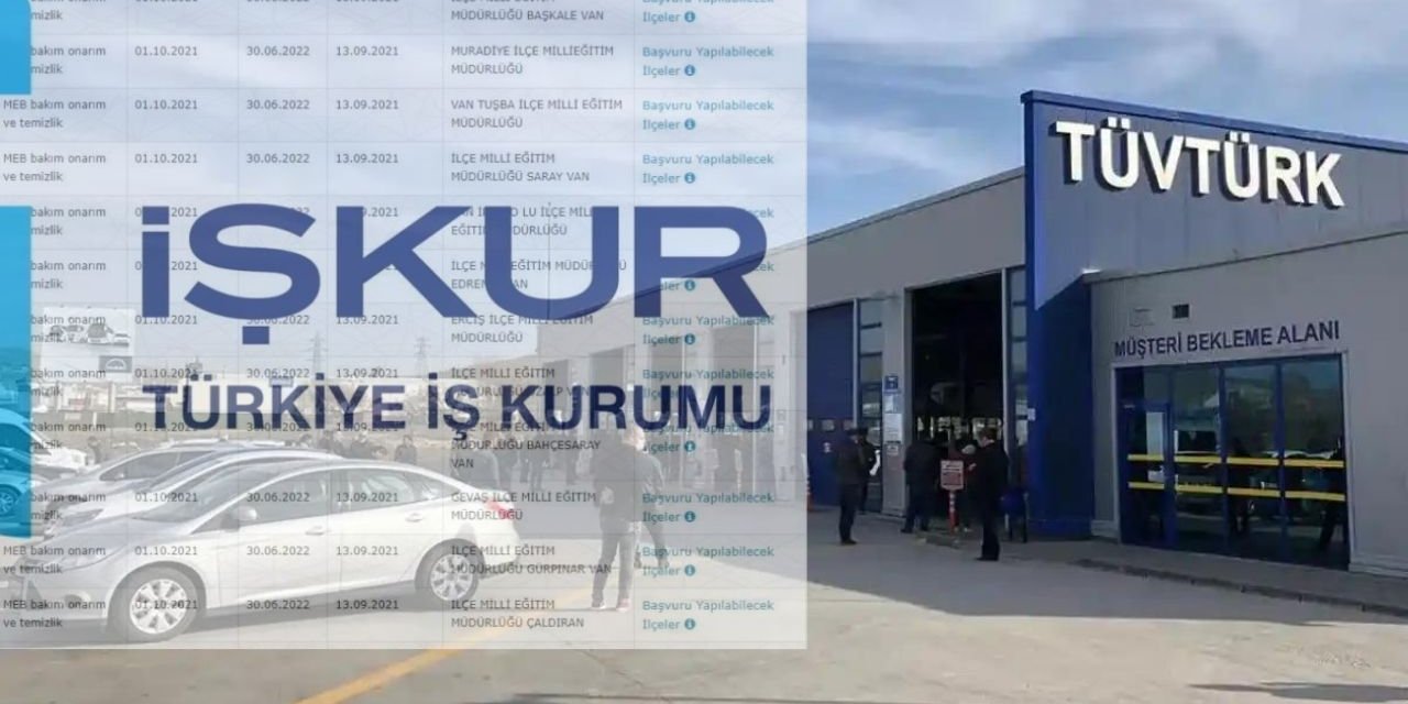 TÜVTÜRK-İŞKUR işbirliğiyle yeni iş başı personeller alınacak