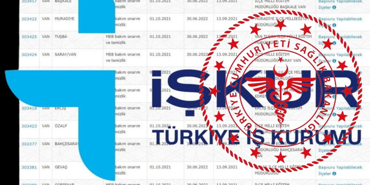 1468 yeni iş başı personeli İŞKUR-Sağlık Bakanlığında işe alınacak