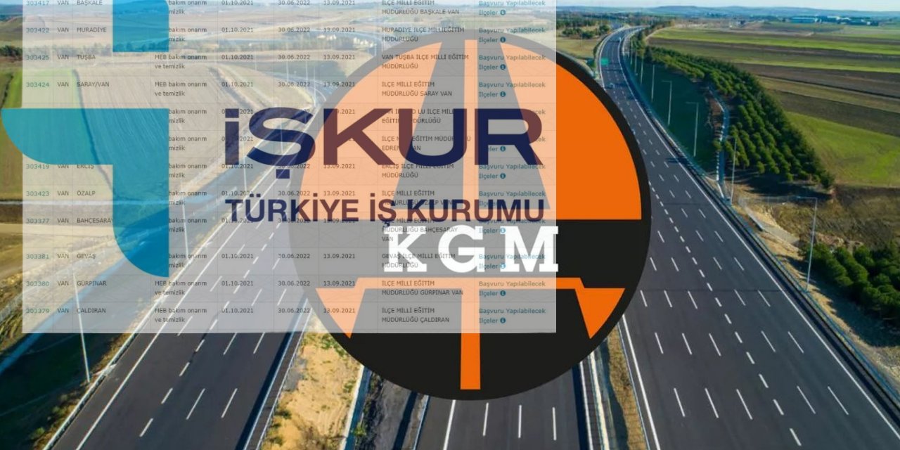 İŞKUR-Karayolları Liderliğinde 3000 Kişiye İş Verilecek