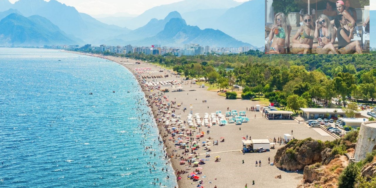 Dünyaca ünlü Antalya sahili zafiyeti Turist Dile Geldi