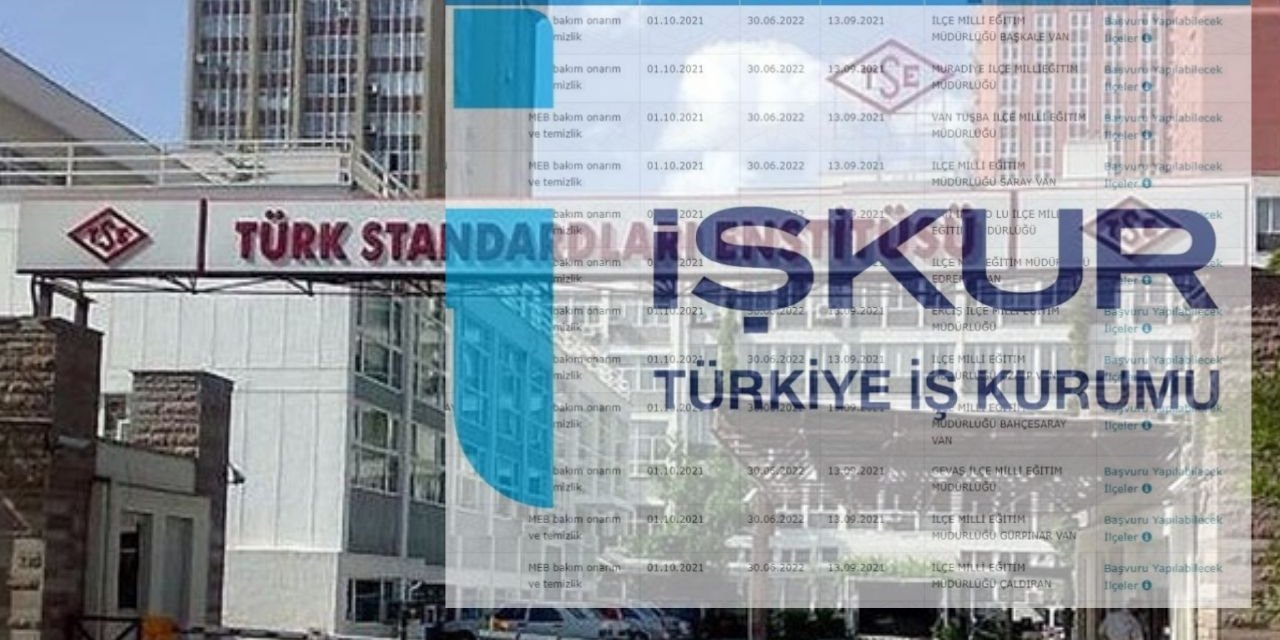 TSE-İŞKUR 184 kişiye yeni iş kapısı açıldı İşte Detaylar