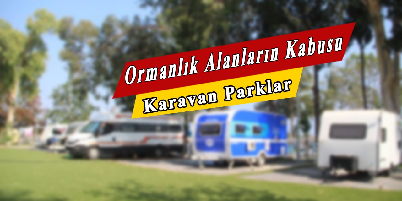 Karavan parklar Alanya'da ormanlık alanların kabusu oldu