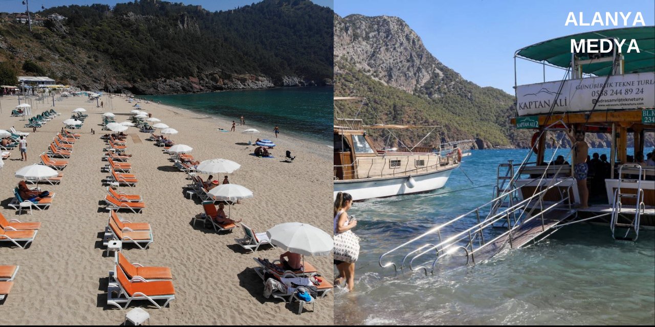 Otelciler tepkili! Alanya sahillerinde turistlere yer kalmadı!