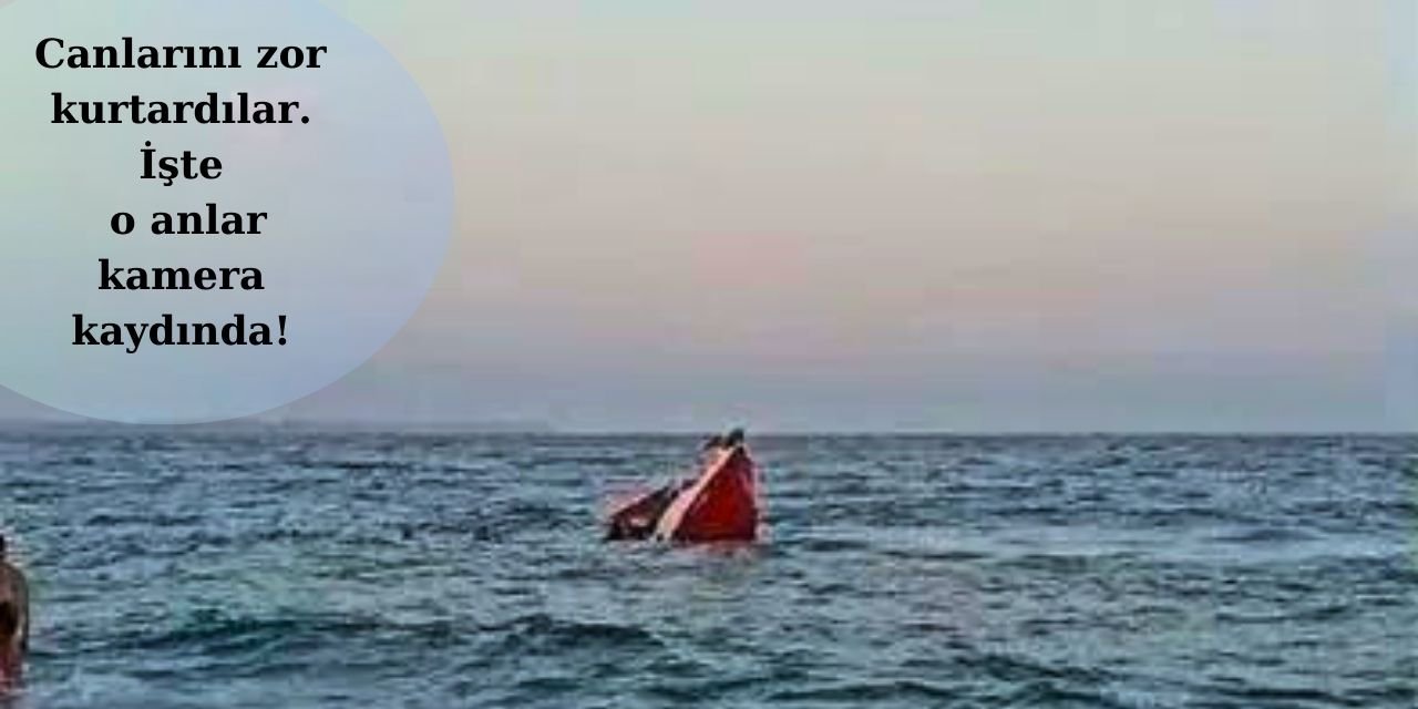 Antalya'da tekneleri battı! Denize atlayarak kurtuldular