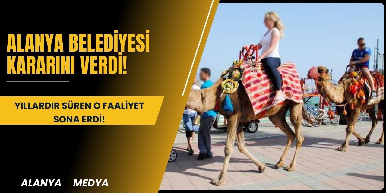 Alanya Belediyesi kararını verdi! Yıllardır süren o faaliyet sona erdi!